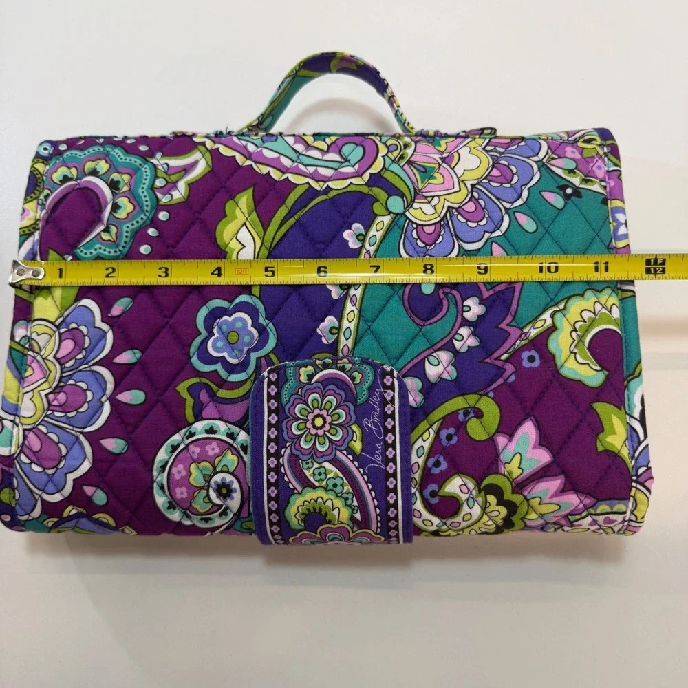Vera Bradley Changing Pad Baby Heather Purple Teal Paisley Quilted Travel